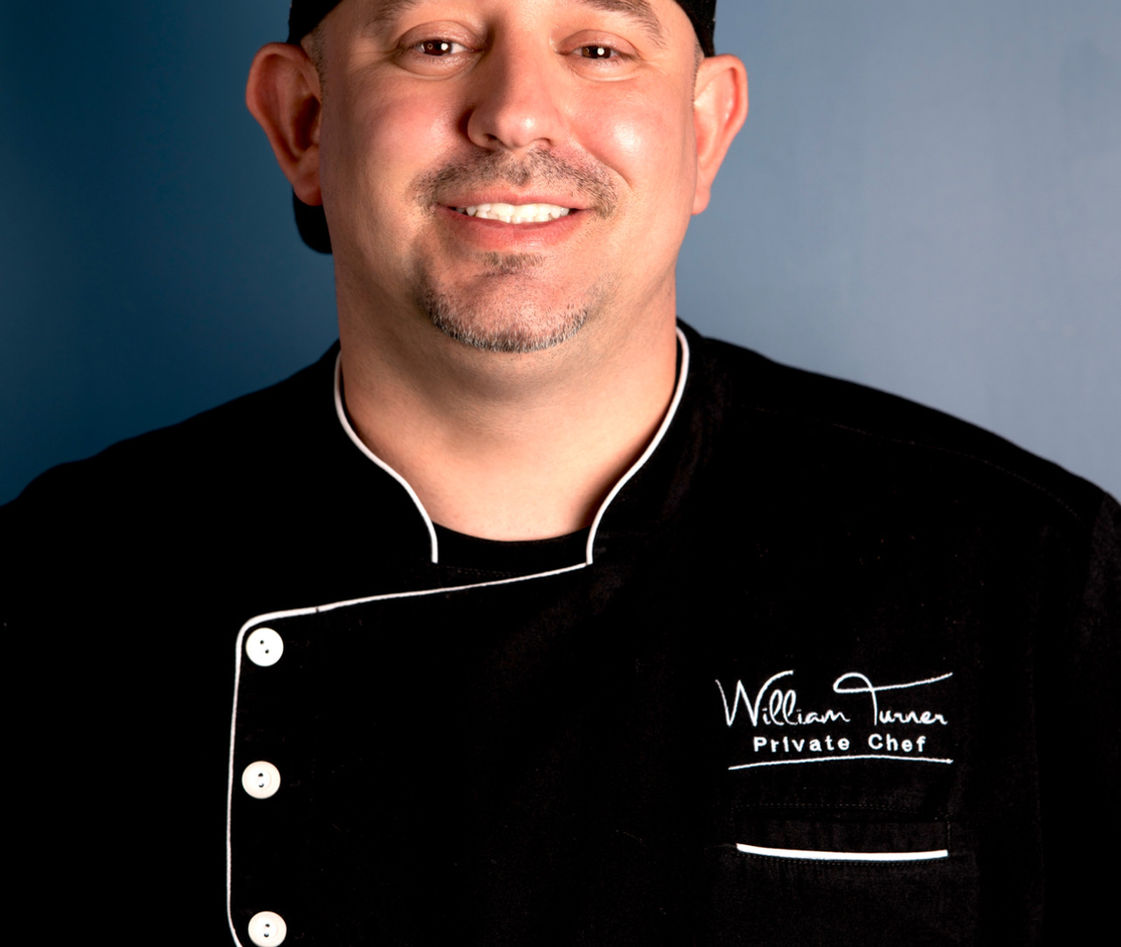 Chef William Turner in his black chef's coat
